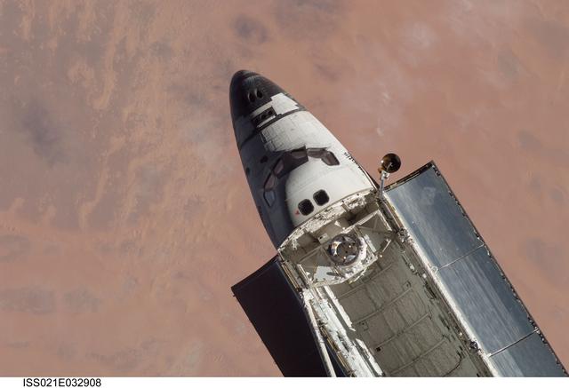 NASA image: View of Atlantis taken from the ISS