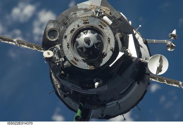 NASA image: Soyuz TMA-17 Spacecraft approaching the ISS during Expedition 22