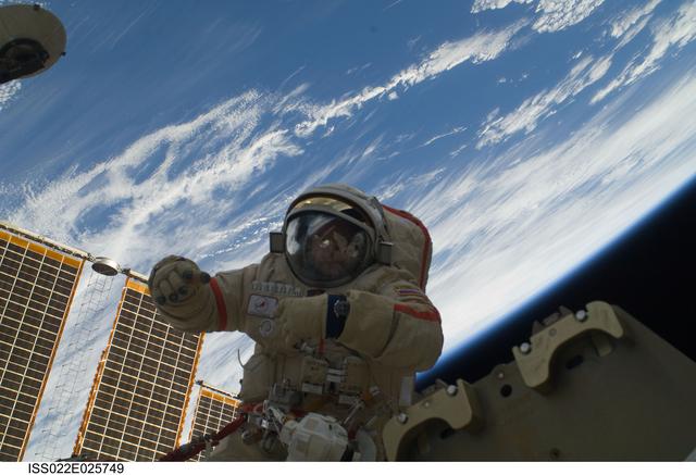 NASA image: Kotov during Russian EVA 24
