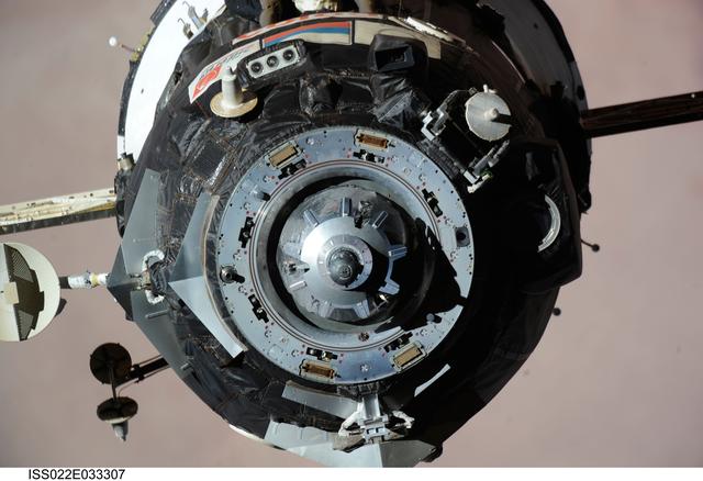 NASA image: Soyuz TMA-16 Spacecraft during Relocation