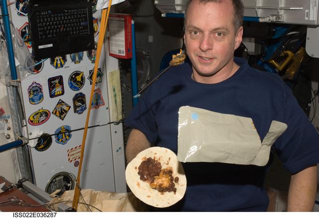NASA image: Creamer in the Node 1 during Expedition 22