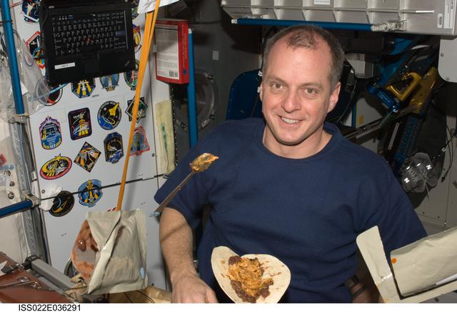 NASA image: Creamer in the Node 1 during Expedition 22