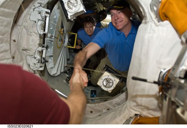 NASA image: STS-131 Hatch Opening