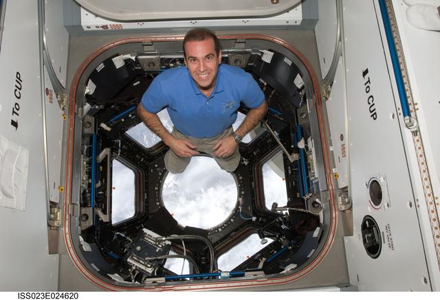 NASA image: Mastracchio in the Cupola