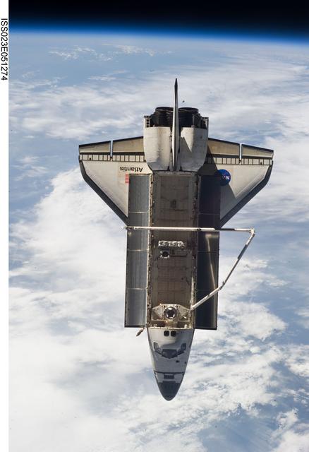 NASA image: STS-132 Atlantis after Undocking