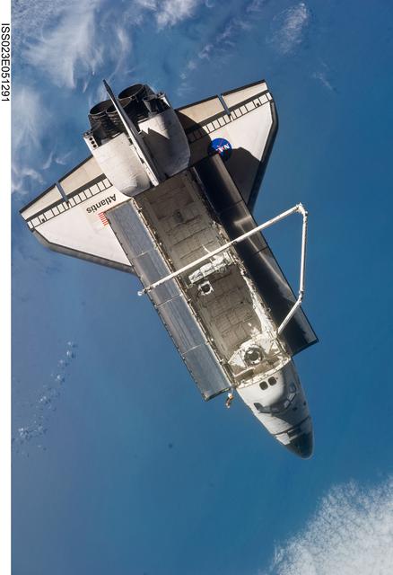 NASA image: STS-132 Atlantis after Undocking