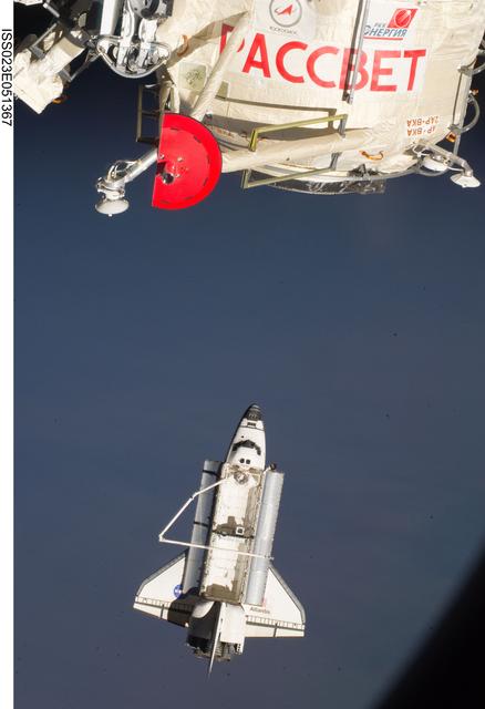NASA image: STS-132 Atlantis after Undocking