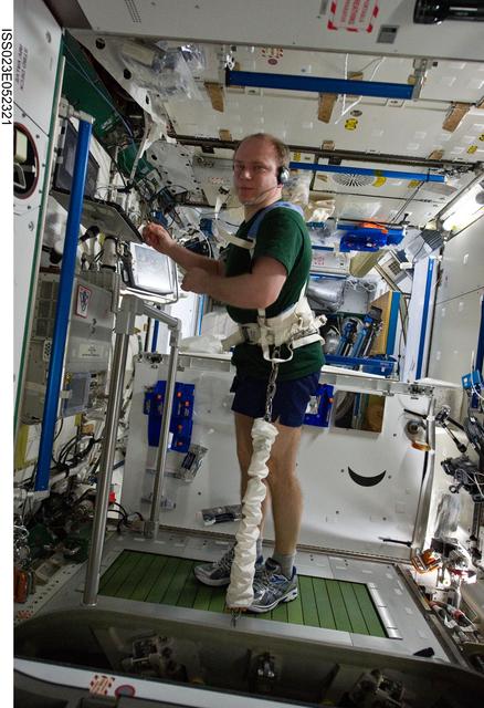 NASA image: Kotov Exercises on the T2 in Node 3