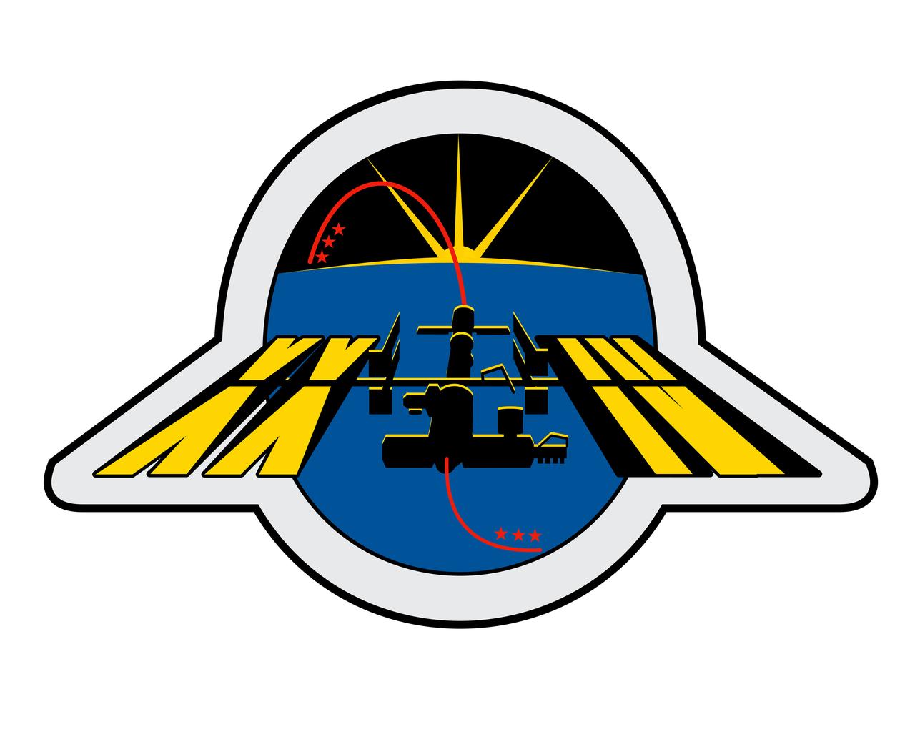 ISS024-S-001A (January 2010) --- Science and Exploration are the cornerstones of NASA?s mission onboard the International Space Station (ISS). This emblem signifies the dawn of a new era in our program?s history. With each new expedition, as we approach assembly complete, our focus shifts toward the research nature of this world-class facility. Prominently placed in the foreground, the ISS silhouette leads the horizon. Each ray of the sun represents the five international partner organizations that encompass this cooperative program. Expedition 24 is one of the first missions expanding to a crew of six. These crews, symbolized here as stars arranged in two groups of three, will launch on Soyuz vehicles. The unbroken flight track symbolizes our continuous human presence in space, representing all who have and will dedicate themselves as crew and citizens of the International Space Station. The NASA insignia design for shuttle flights and station increments is reserved for use by the astronauts and for other official use as the NASA Administrator may authorize. Public availability has been approved only in the forms of illustrations by the various news media. When and if there is any change in this policy, which is not anticipated, the change will be publicly announced.
