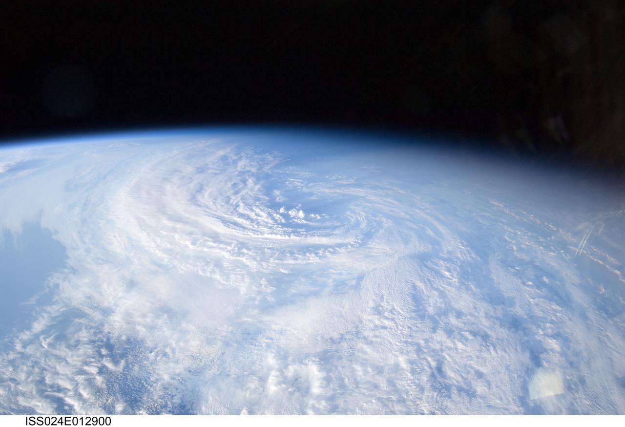 ISS024-E-012900 (30 Aug. 2010) --- Tropical Storm Danielle is featured in this Aug. 30 image photographed by an Expedition 24 crew member on the International Space Station.