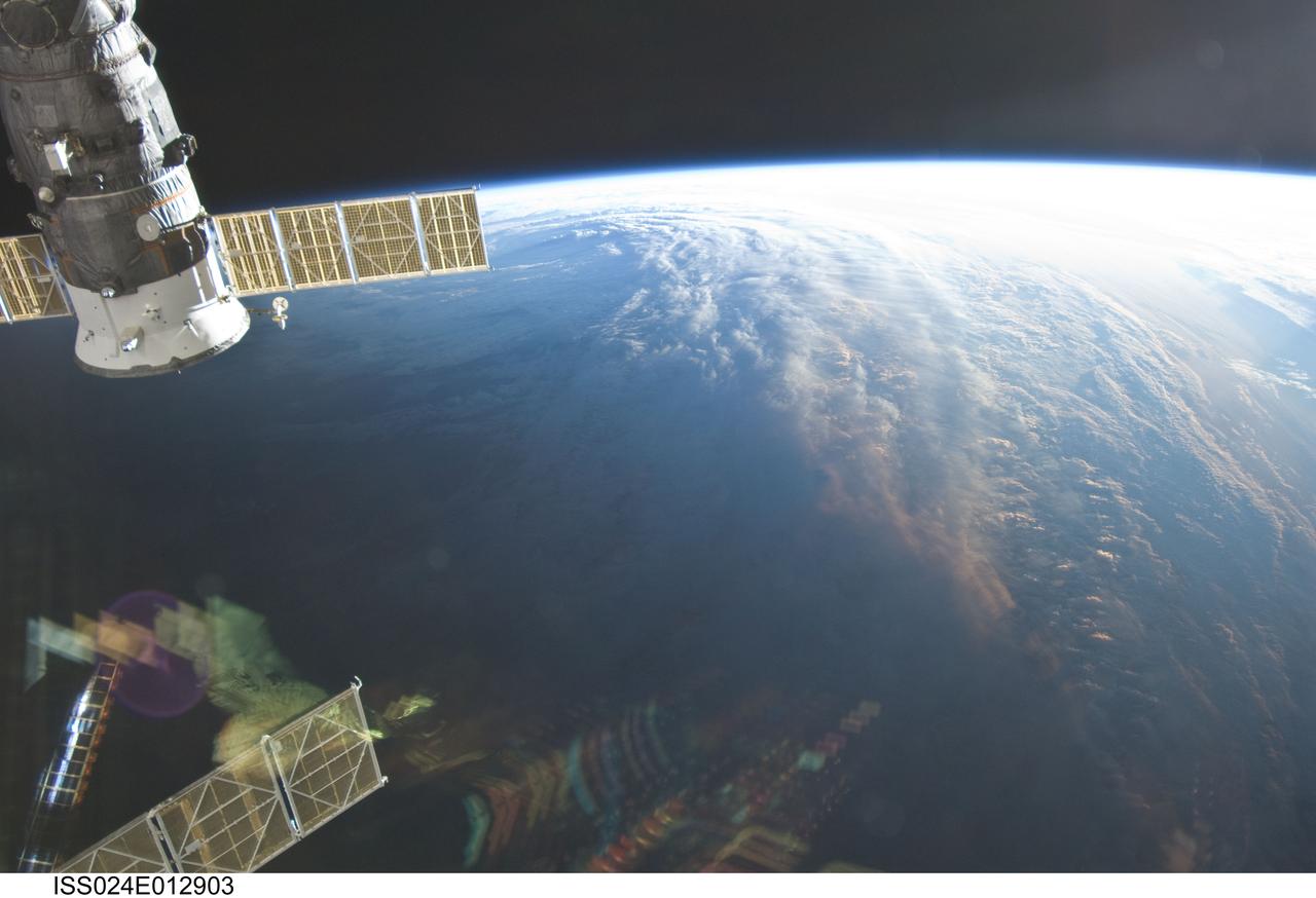 ISS024-E-012903 (30 Aug. 2010) --- Tropical Storm Danielle is featured in this Aug. 30 image photographed by an Expedition 24 crew member on the International Space Station.