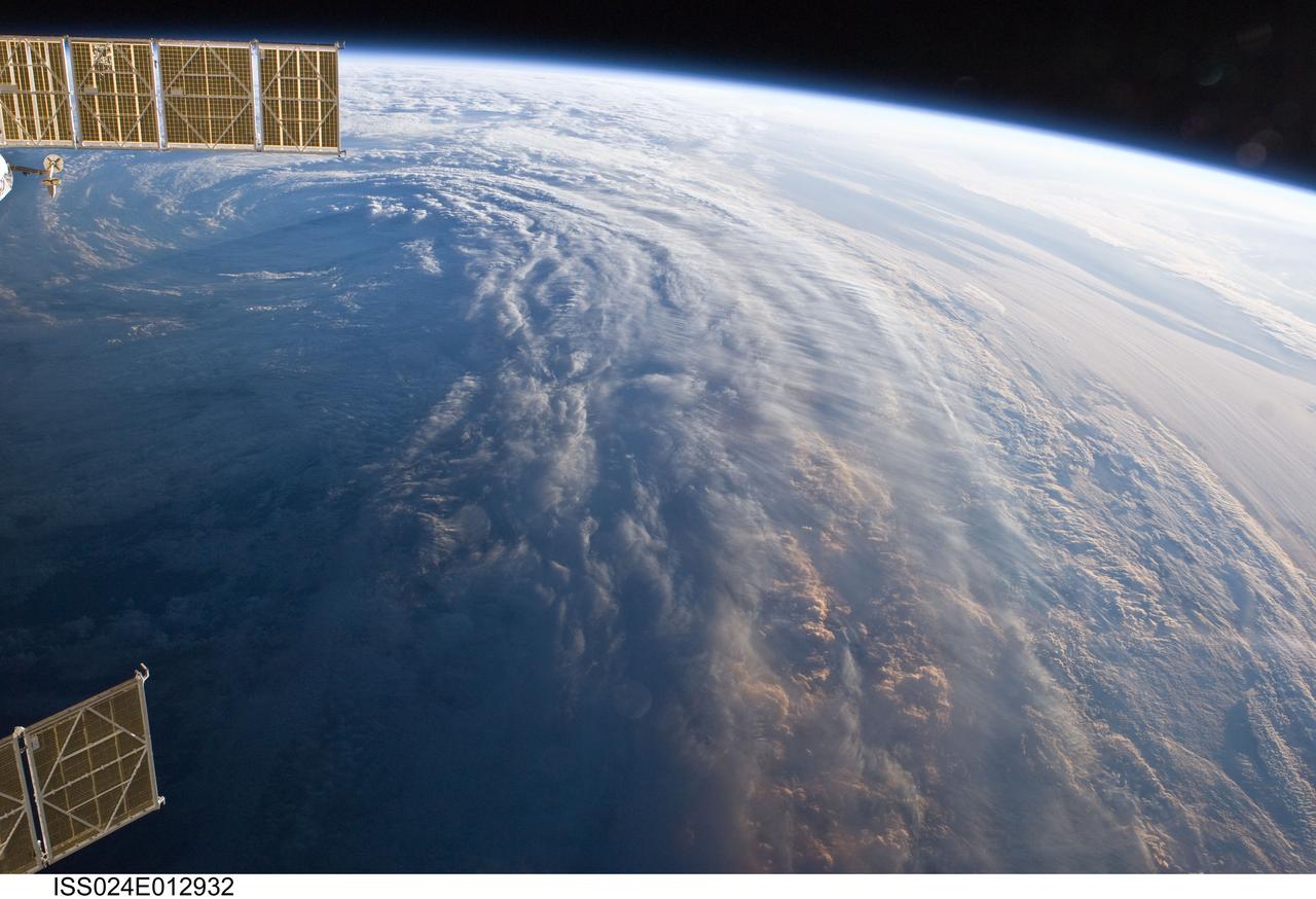 ISS024-E-012932 (30 Aug. 2010) --- Tropical Storm Danielle is featured in this Aug. 30 image photographed by an Expedition 24 crew member on the International Space Station.