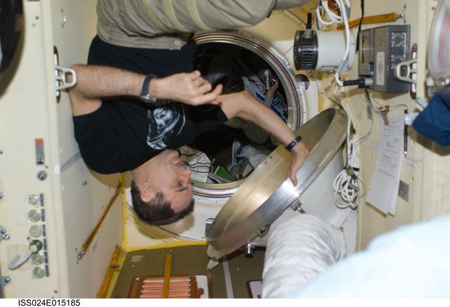 NASA image: FE Kornienko prepares for Soyuz Undocking