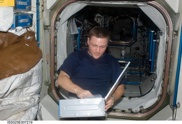 NASA image: Wheelock in Node 1