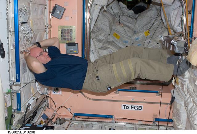 NASA image: Kelly in Node 1