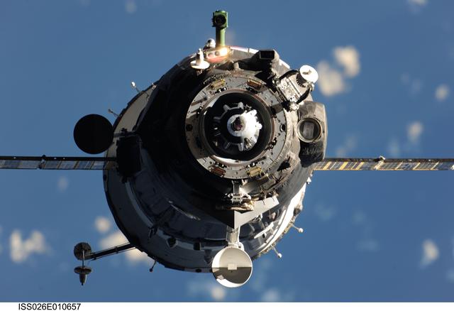 NASA image: Soyuz TMA-20 Spacecraft approaches the ISS