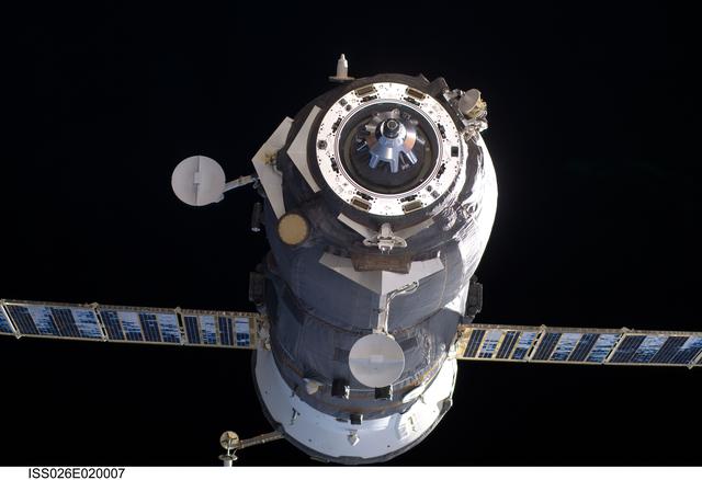 NASA image: Progress 40 Departing the ISS