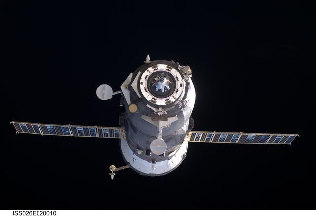 NASA image: Progress 40 Departing the ISS