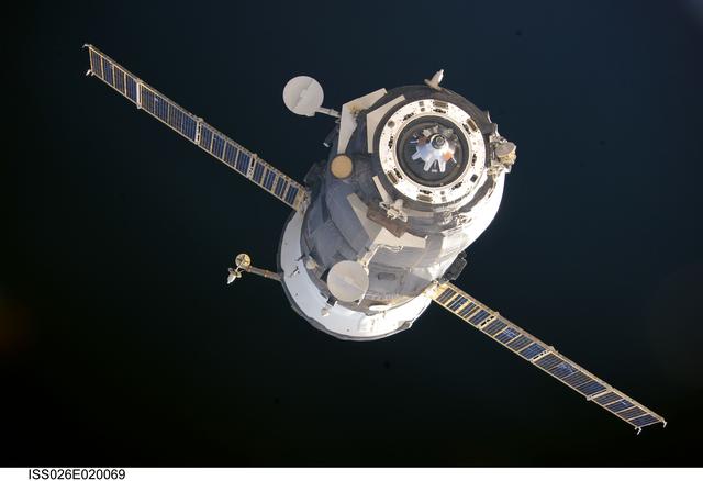 NASA image: Progress 40 Departing the ISS