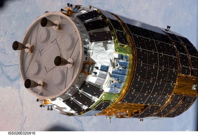 NASA image: Unpiloted Japanese Kounotori HTV-2 Transfer Vehicle