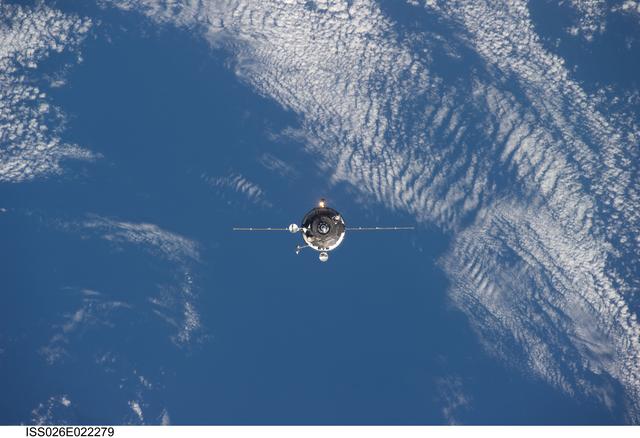 NASA image: Progress 41 Resupply Vehicle approaches the ISS