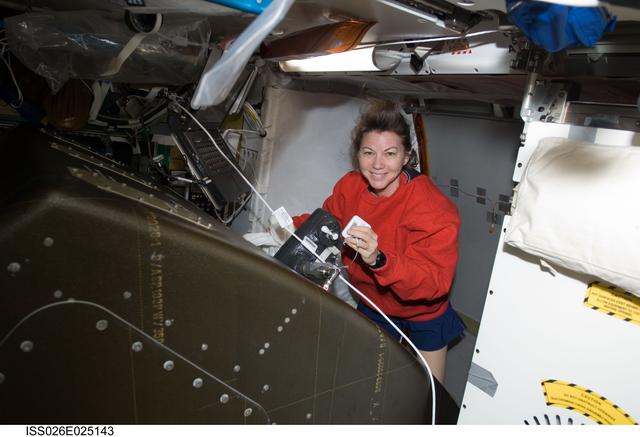 NASA image: Coleman works at the AR OGS Rack in the Node 3