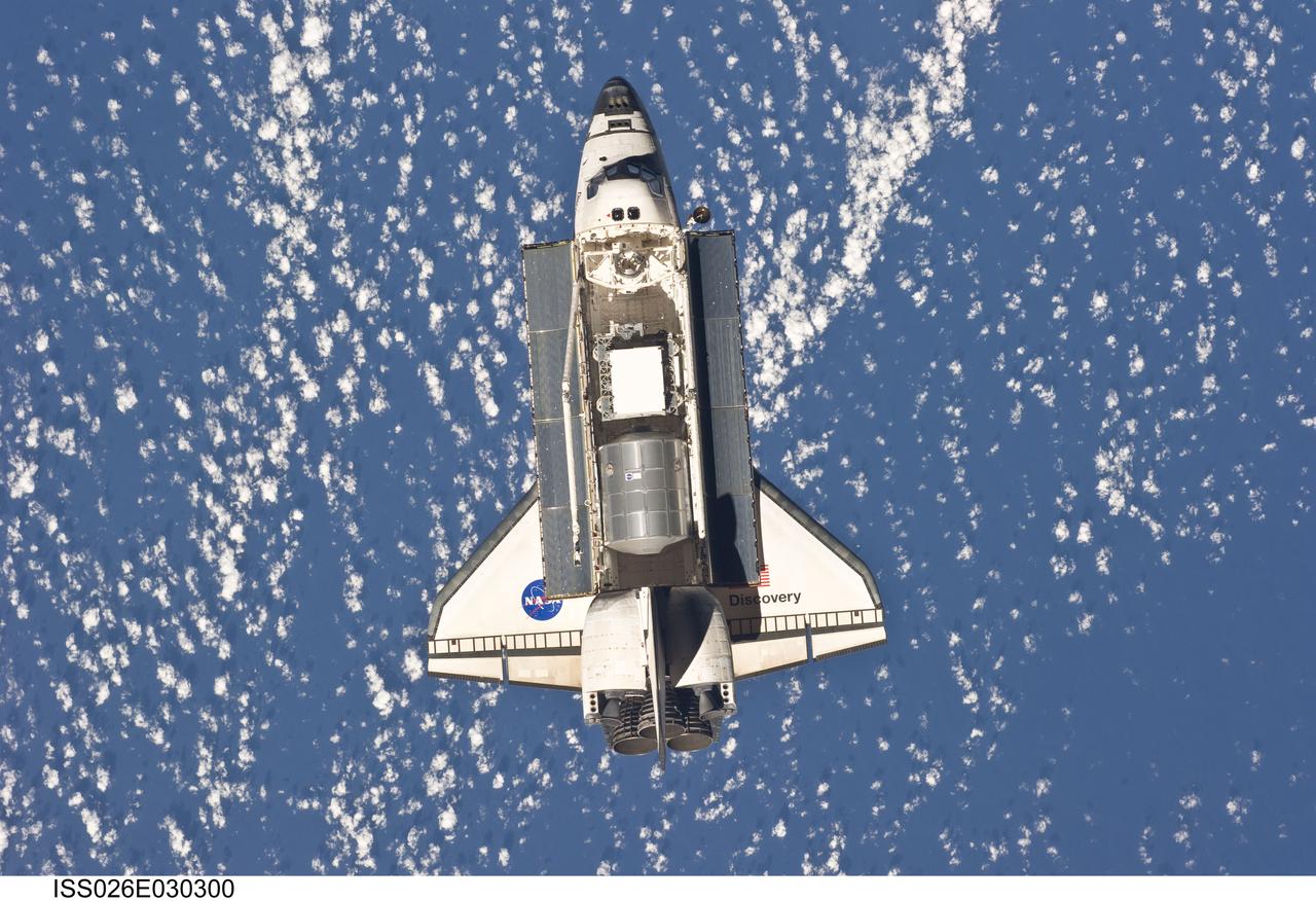 STS-133 Space Shuttle Discovery Approach