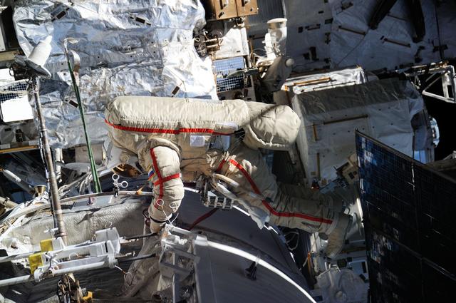 NASA image: Kondratyev during EVA