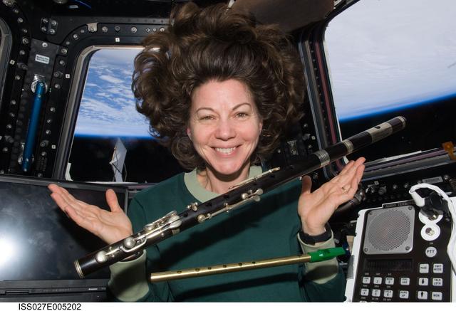 NASA image: Coleman with Flutes in the Cupola