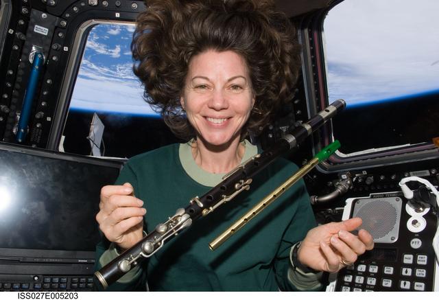 NASA image: Coleman with Flutes in the Cupola
