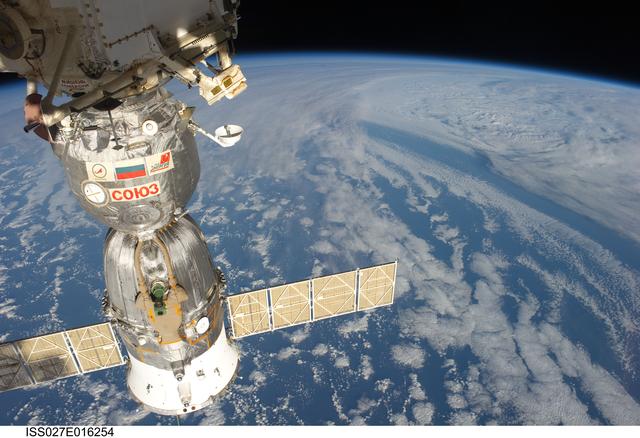 NASA image: View of the Docked Soyuz TMA-20/25S Spacecraft