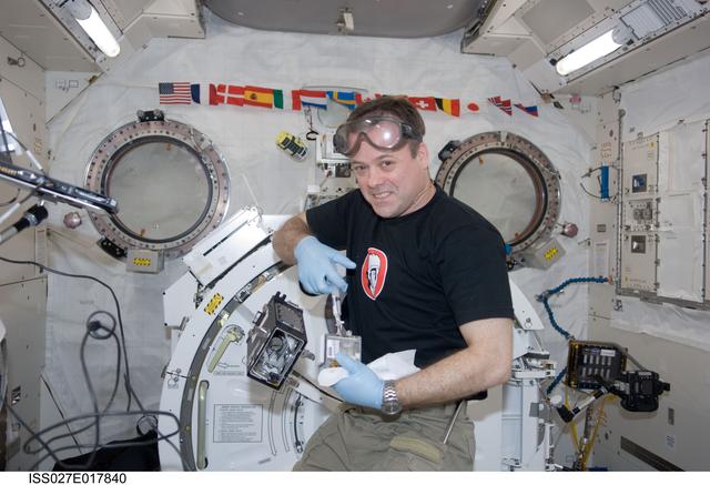 NASA image: Garan conducts CsPINs Experiment Operations