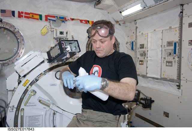 NASA image: Garan conducts CsPINs Experiment Operations