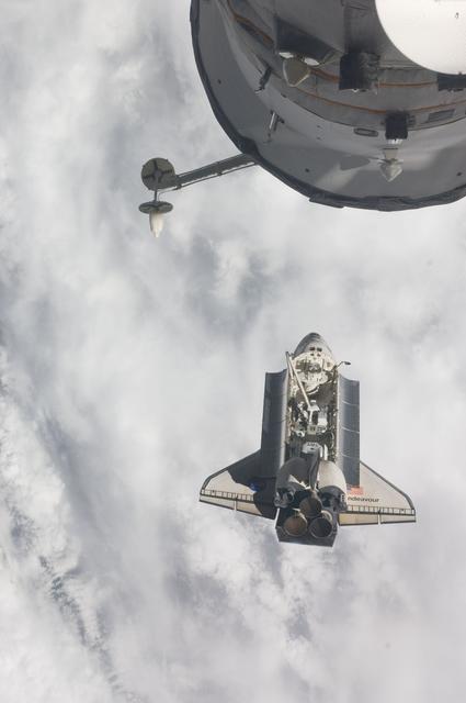 Endeavour on Approach to ISS during the STS-134 Mission