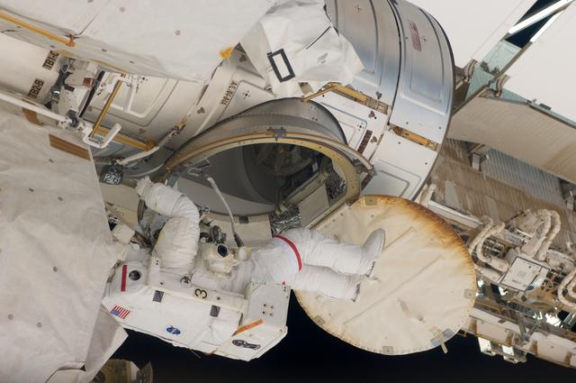 NASA image: Feustel during EVA 1 Ingress