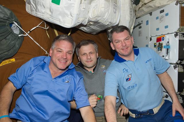 NASA image: View of Expedition 28/STS-134 Crew Members on board the Shuttle Endeavour