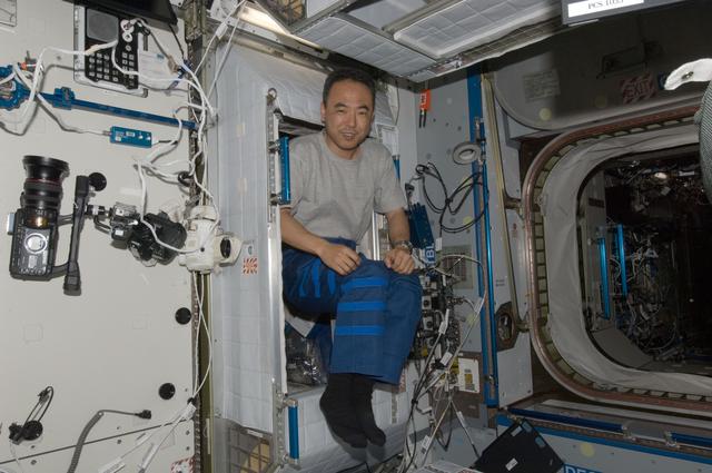 NASA image: View of FE Furukawa in his Node 2 Crew Quarters