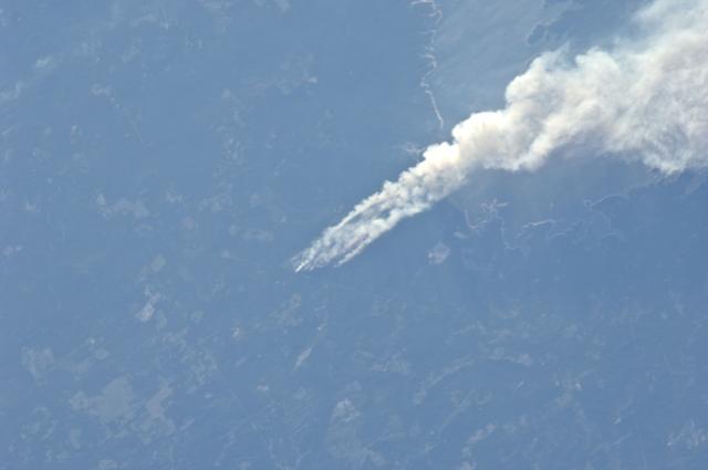 NASA image: Earth Observation - Texas Wildfire