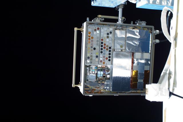 NASA image: View of MISSE-8 taken during a session of EVA
