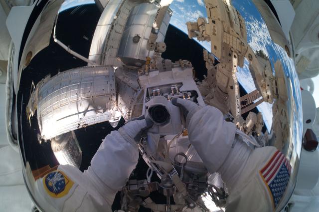 NASA image: Self Portrait of FE Fossum taken during a session of EVA