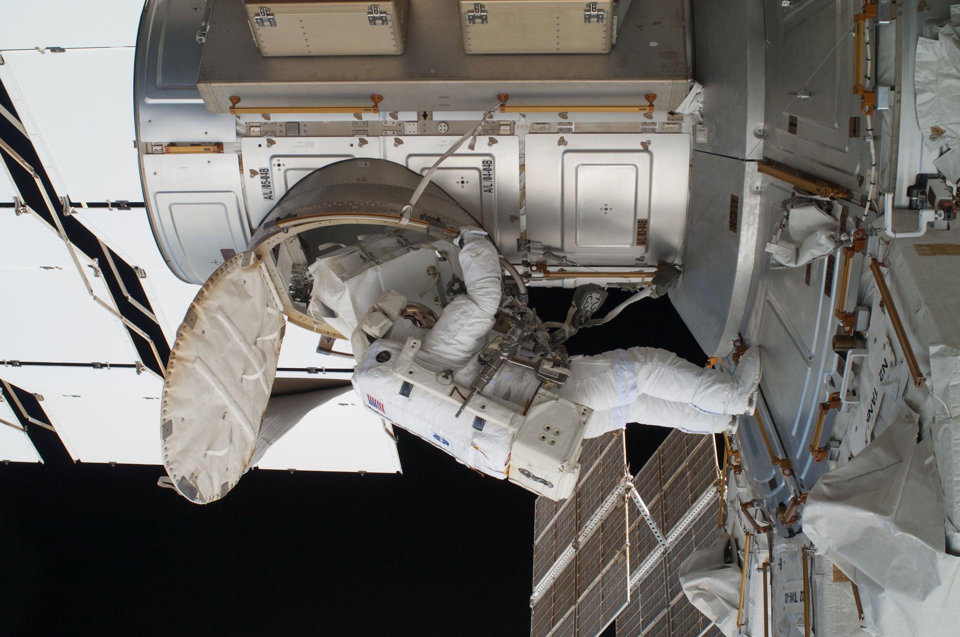 View of Expedition 28 FE Garan during EVA