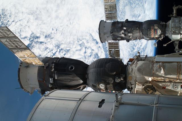 NASA image: Exterior view of the ISS taken during a session of EVA