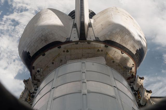 NASA image: Raffaello MPLM stowed in the Shuttle Atlantis Cargo Bay