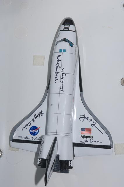 NASA image: Shuttle Model mounted near Node 2 Forward Hatch