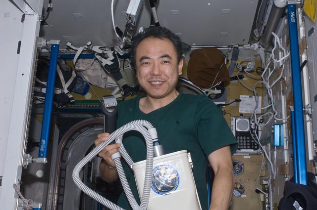 NASA image: FE Furukawa poses for a photo in the Node 3