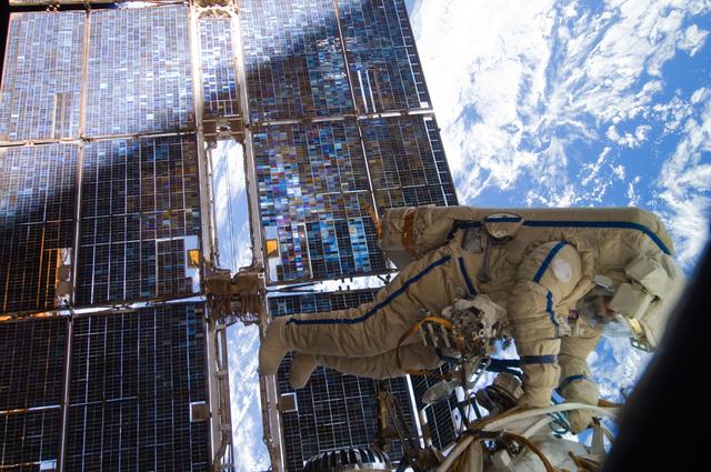 NASA image: View of Expedition 28 FE Volkov during EVA 29