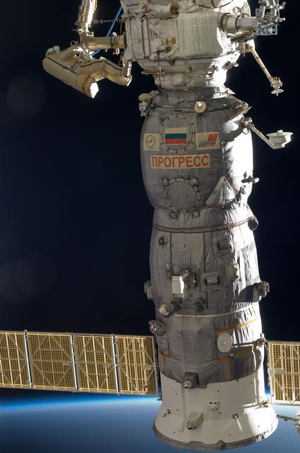 NASA image: View of EV Crewmember during Russian EVA 29