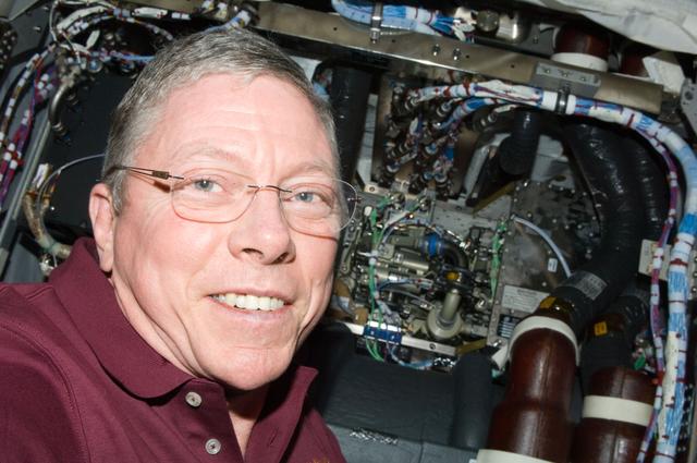 NASA image: Inspection of DM of the CWSA in Columbus module