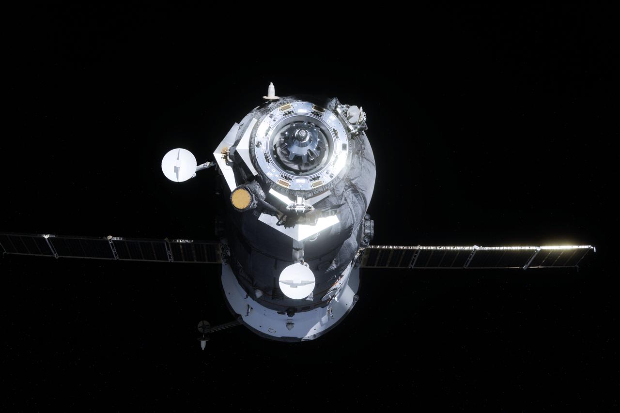 ISS029-E-033552 (29 Oct. 2011) --- The unpiloted ISS Progress 42 supply vehicle departs from the International Space Station at 5:04 a.m. (EDT) on Oct. 29, 2011. Filled with trash and discarded items, Progress 42 was deorbited at 8:10 a.m., subsequently burning up in Earth’s atmosphere. The departure of Progress 42 clears the way for the next unpiloted supply ship, Progress 45, which is set to launch Oct. 30 from the Baikonur Cosmodrome in Kazakhstan bringing 2.9 tons of food, fuel and supplies for the residents of the space station.