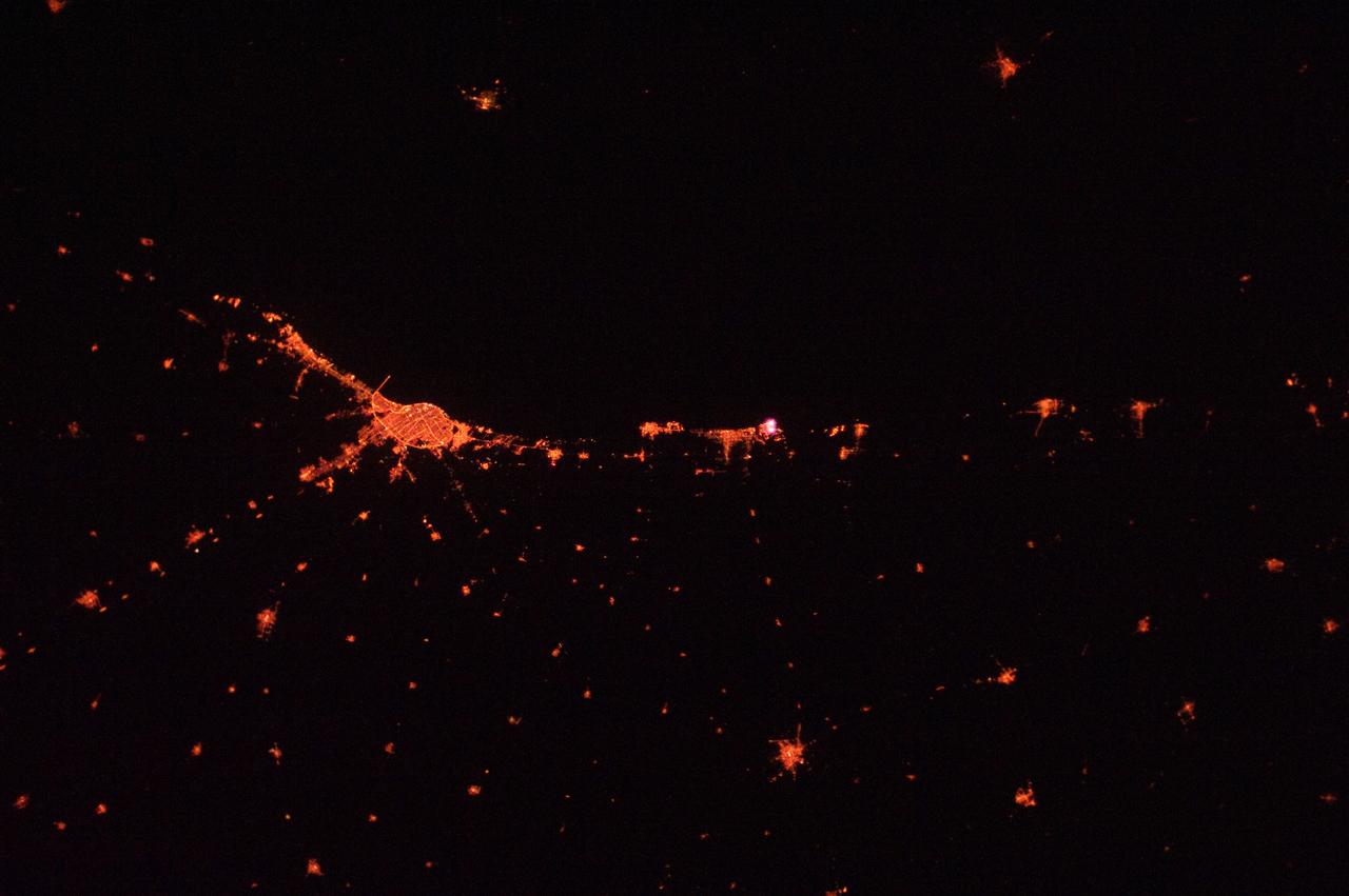 ISS030-E-015896 (25 Dec. 2011) ---  This is an infrared image of Jakarta, Indonesia at night recorded by an Expedition 30 crew member aboard the Earth-orbiting International Space Station on Dec. 25, 2011. A 58-mm focal length was used.